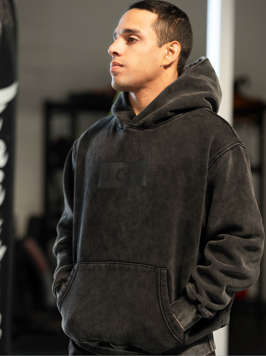 Black Washed Hoodie